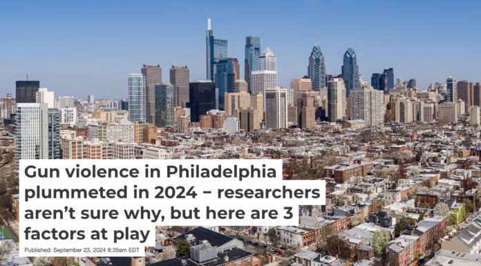 Philadelphia had 563 homicides in 2021 – the deadliest year on record. Alex Potemkin/E+ Collection via Getty Images